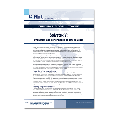 CINET Solvetex benchmark study