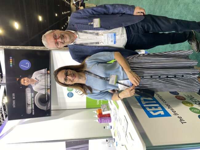 Sophie Demicoli, Market Development Manager and Mr. Iñaki Barrenechea of SAFECHEM
