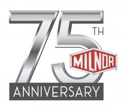 Milnor 75th anniversary logo