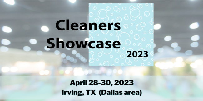 SDA organizes Cleaners Showcase at Irving, Texas (Dallas area) on April 28-30, 2023