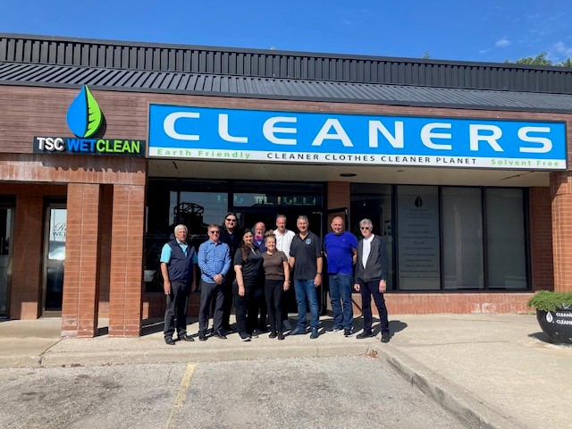 Dino Kantzavelos and group CINET at TSC Wetclean, Toronto, Canada
