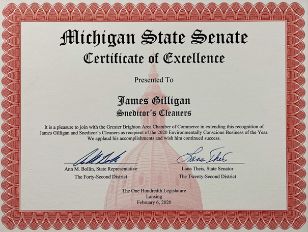 2020 Environmentally Conscious Business of the Year