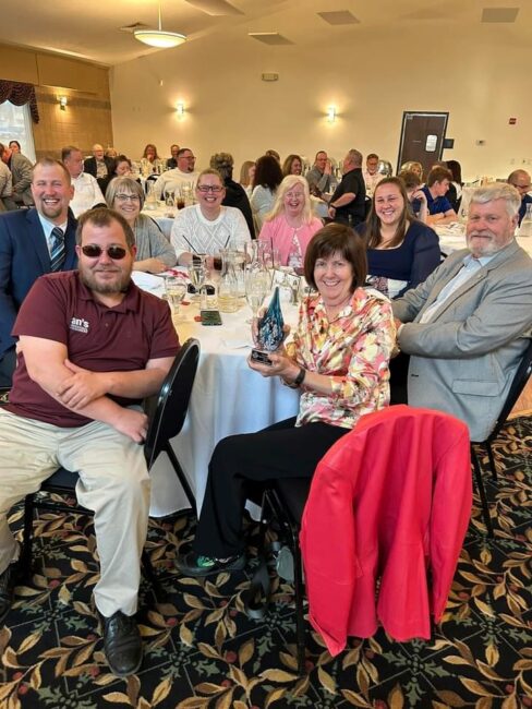photo: CLIO Chamber event – award for Jan Barlow