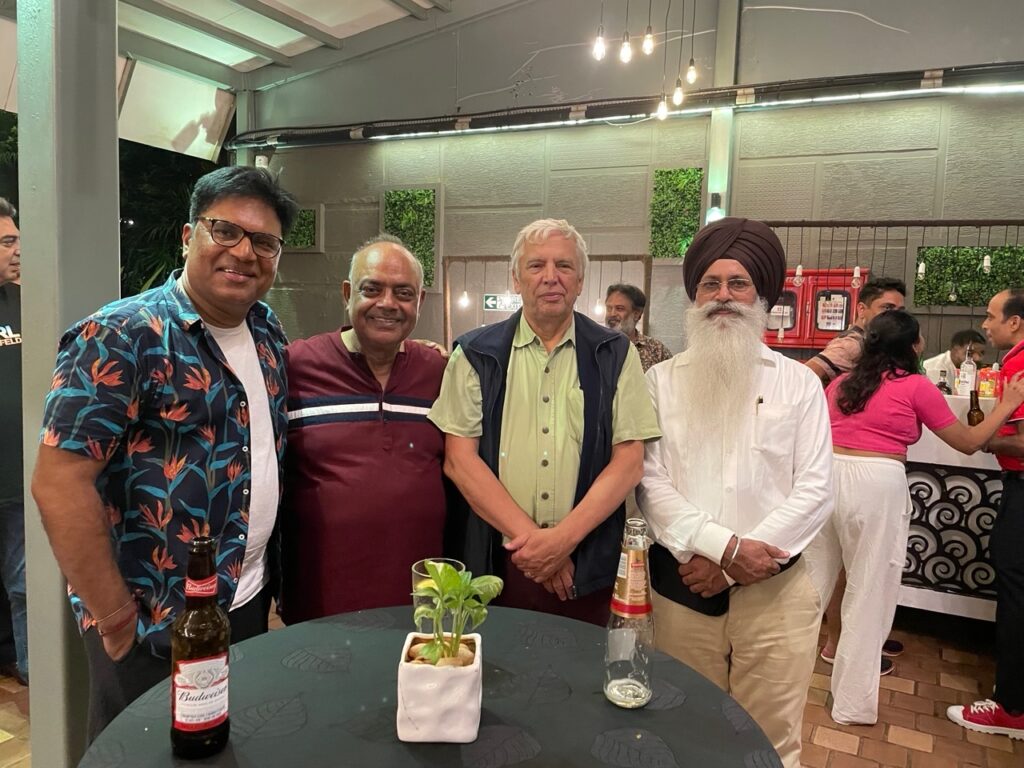 Personal conversations; (L to R) Mr. Srinivas Rao , Mr. Vijay Gandhi, Mr. Peter Wennekes and Mr. Dalbir Singh
