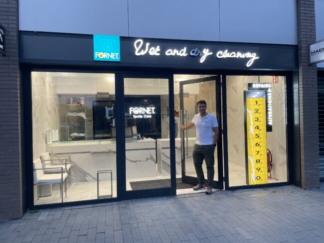 Leon Wennekes in front of Fornets second shop in Amsterdam.