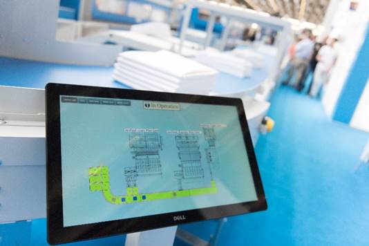 In the case of textile-hire services, similar items of contract textiles, such as bed linen and towels, usually go into a pool from which the goods are taken for delivery to customers. Source: Messe Frankfurt