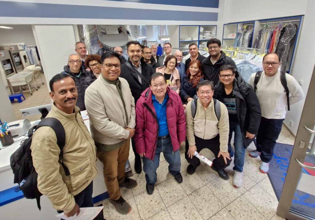 Visits to 3 Retail Textile Cleaning companies in Frankfurt by a group of 20 Professionals with thanks to Seitz Company.