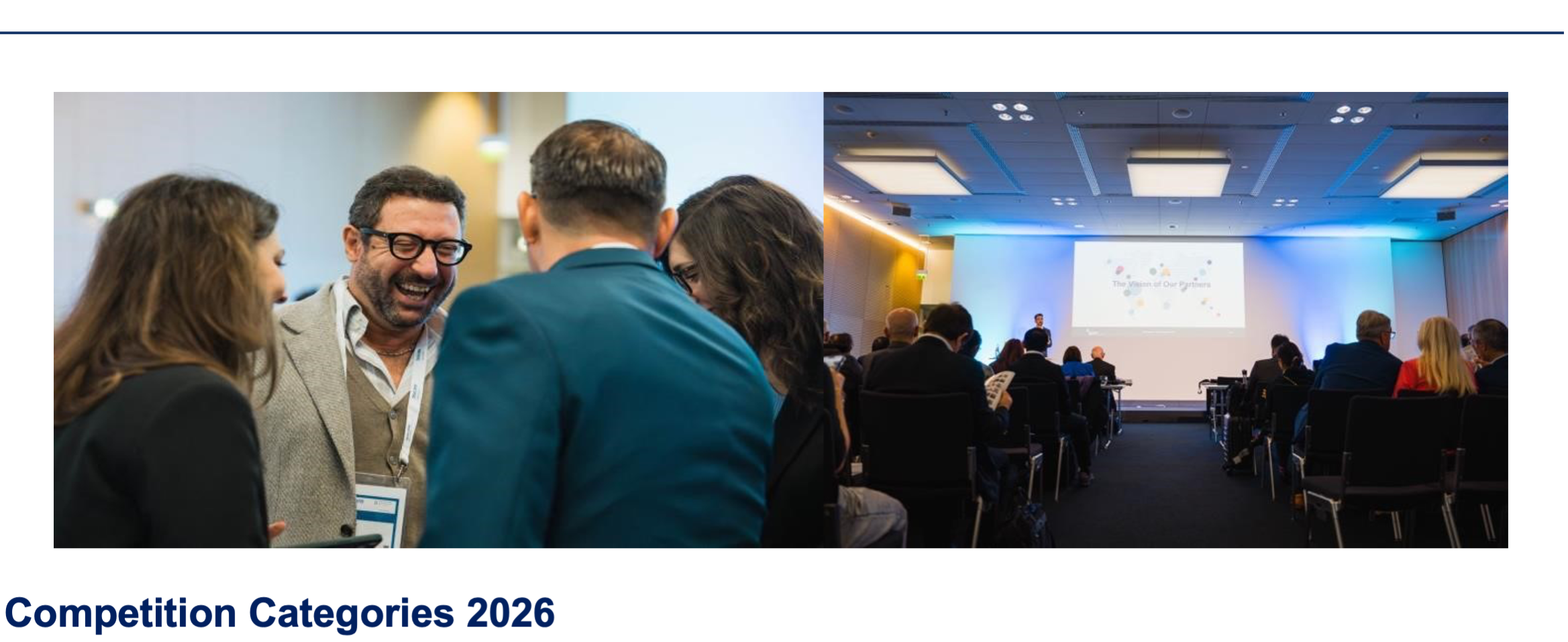 Networking en conferentiezaal