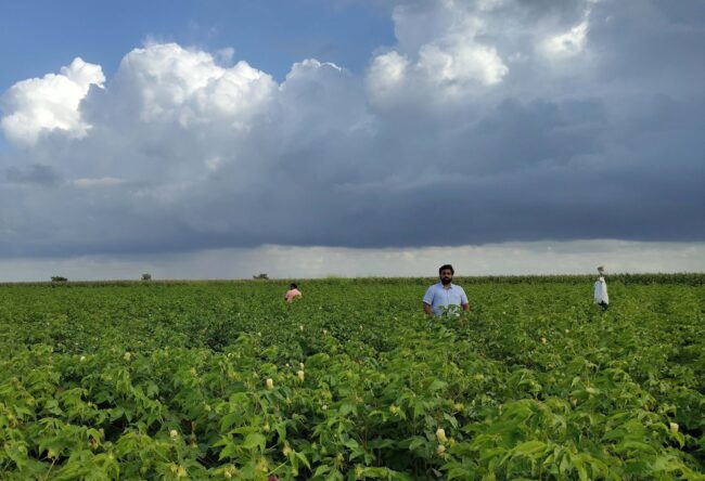 Farmer on the Common Ground Fields